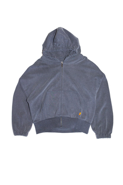 ZIP HOODIE SWEATSHIRT (NAVY)