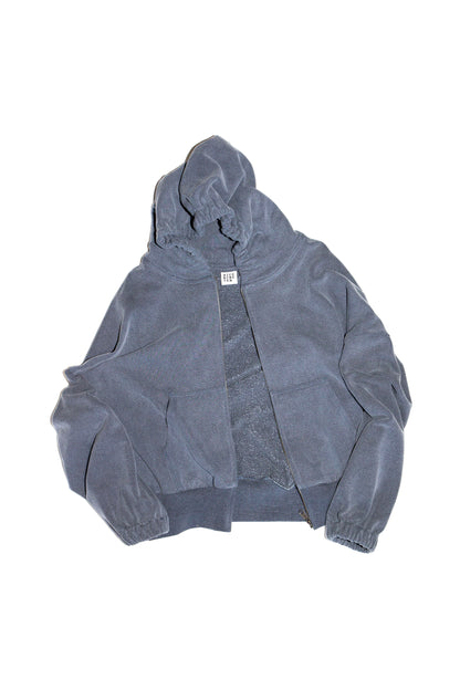 ZIP HOODIE SWEATSHIRT (NAVY)