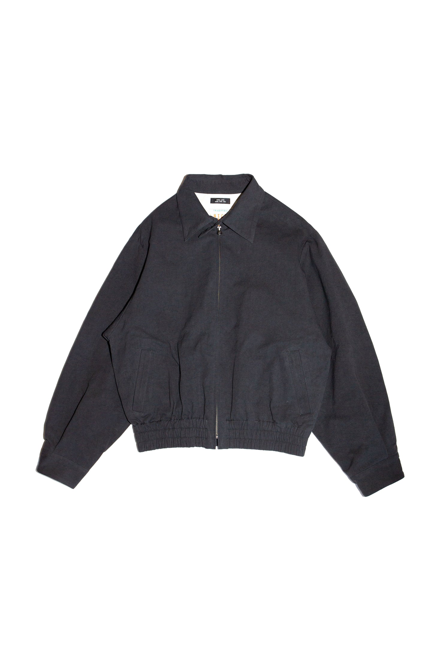 ZIP UP SHORT BLOUSON (BLACK)