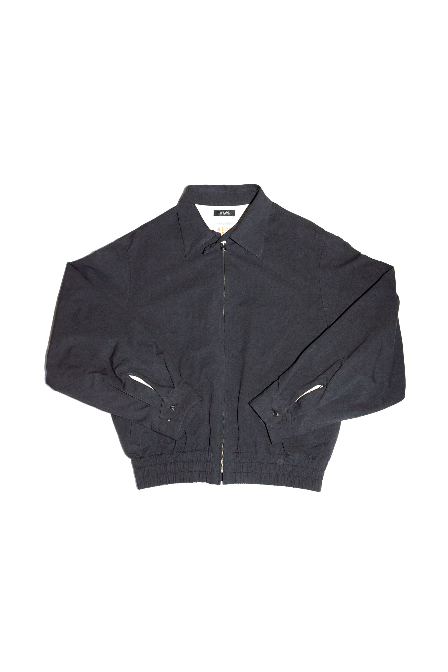 ZIP UP SHORT BLOUSON (BLACK)