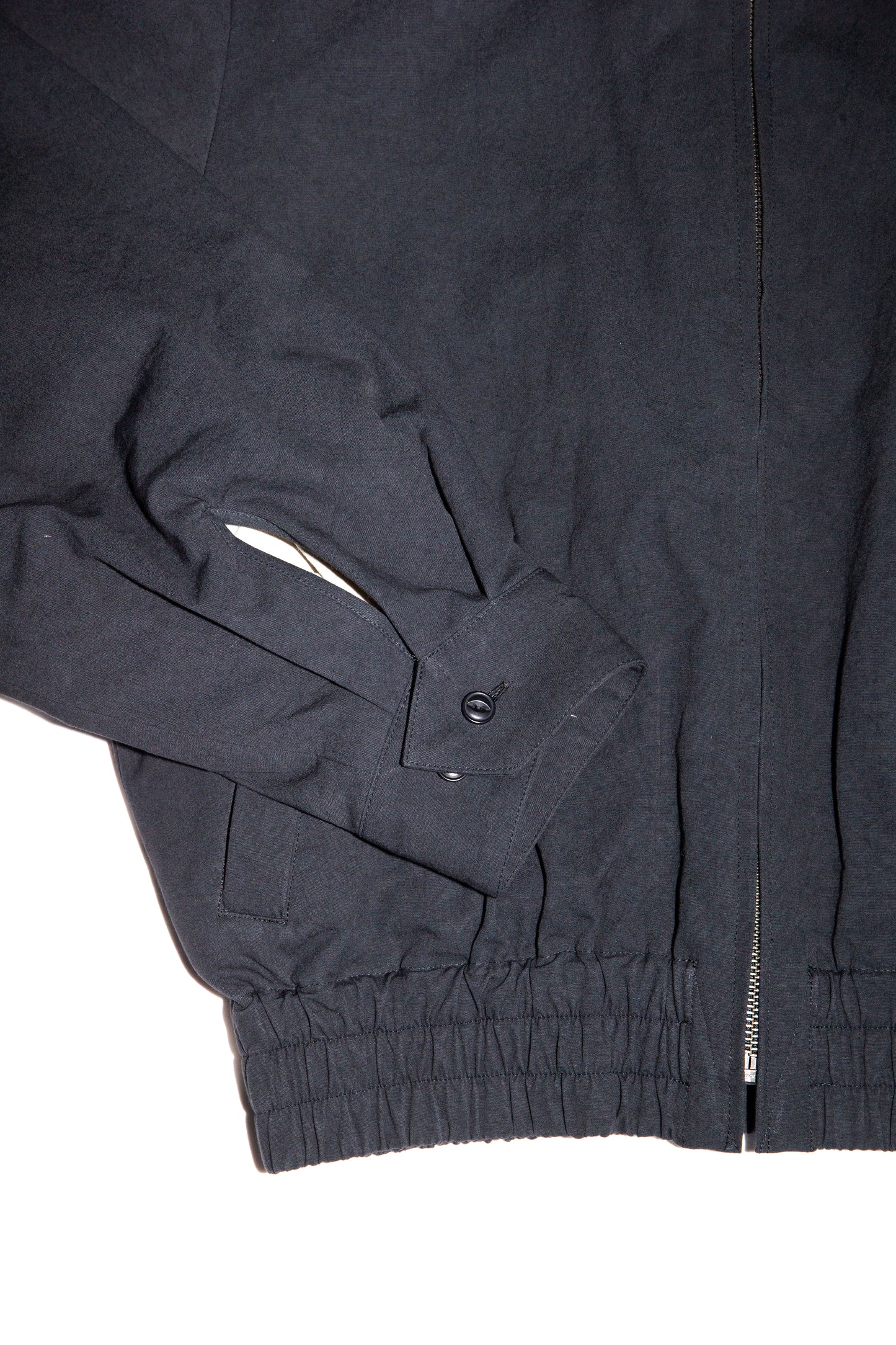 ZIP UP SHORT BLOUSON (BLACK)