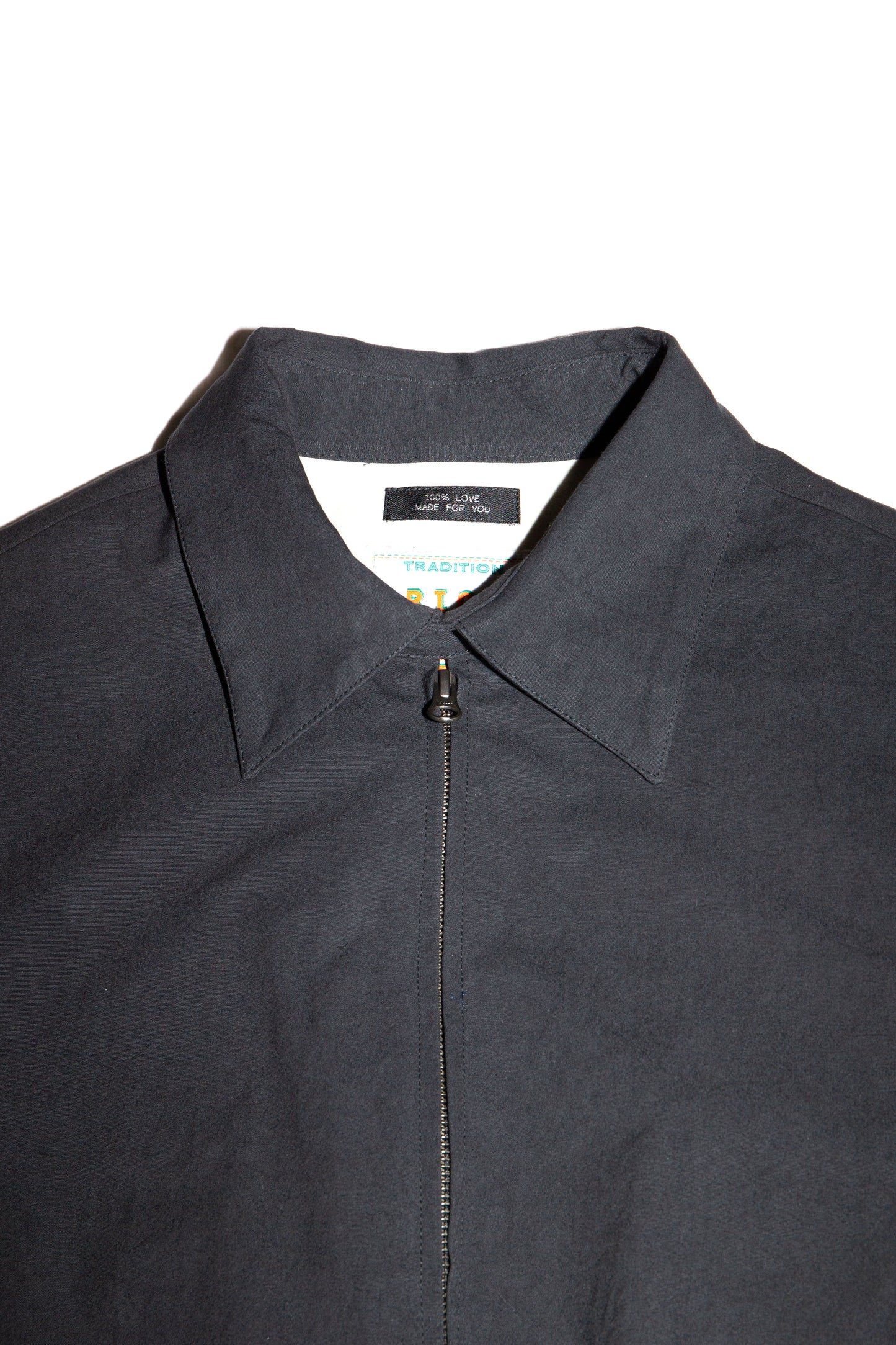 ZIP UP SHORT BLOUSON (BLACK)