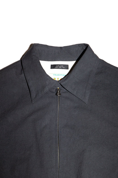 ZIP UP SHORT BLOUSON (BLACK)