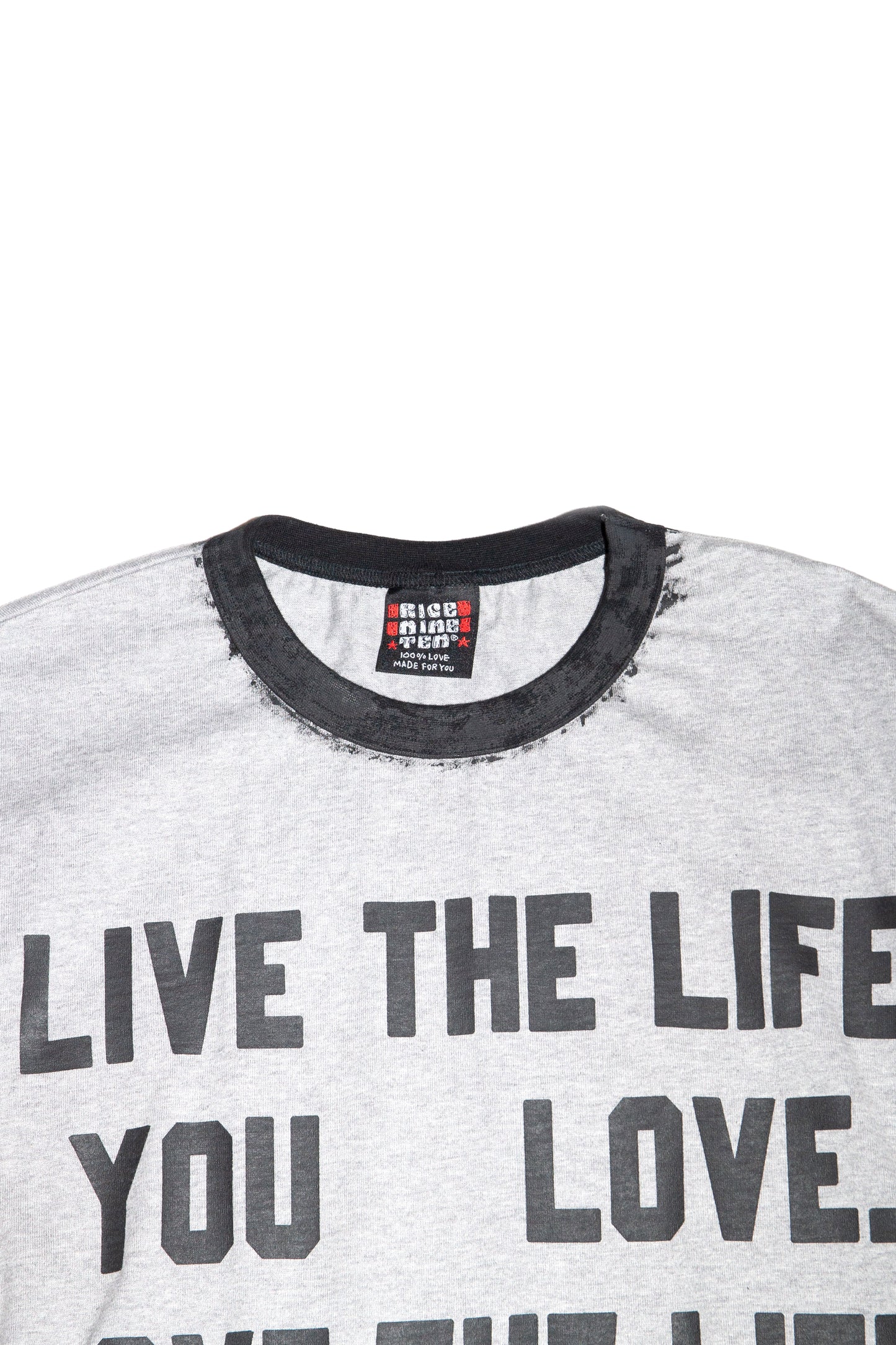 HAND PAINT RINGER T-SHIRT (GRAY)