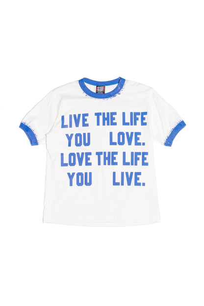 HAND PAINT RINGER T-SHIRT (OFF WHITE)