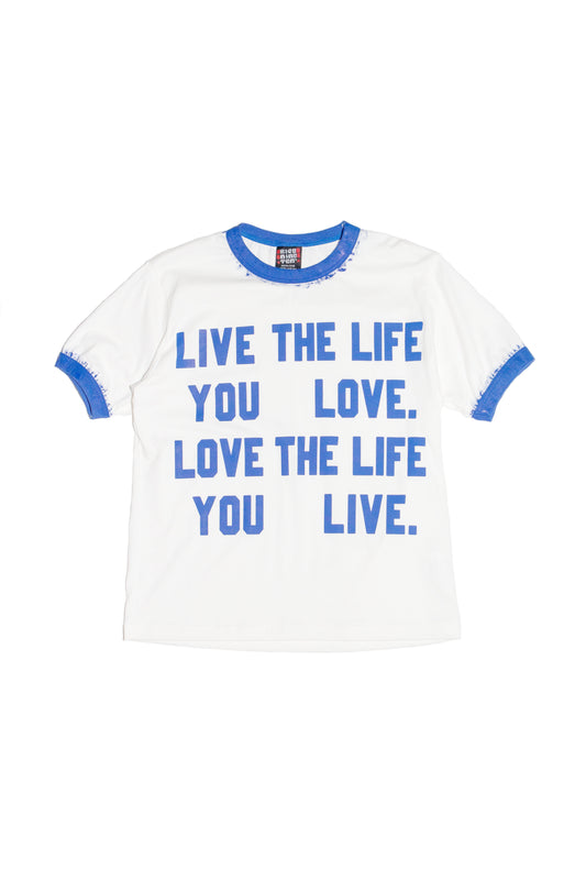 HAND PAINT RINGER T-SHIRT (OFF WHITE)