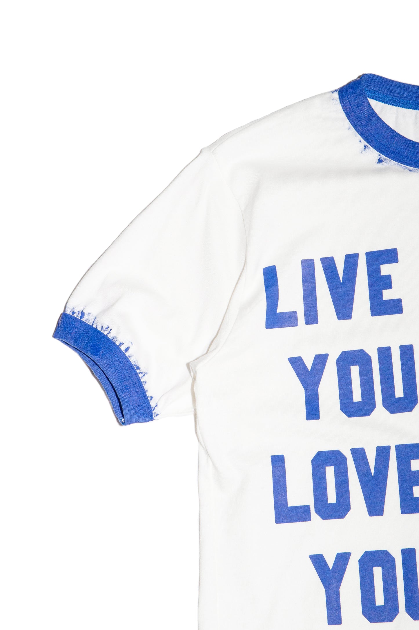 HAND PAINT RINGER T-SHIRT (OFF WHITE)