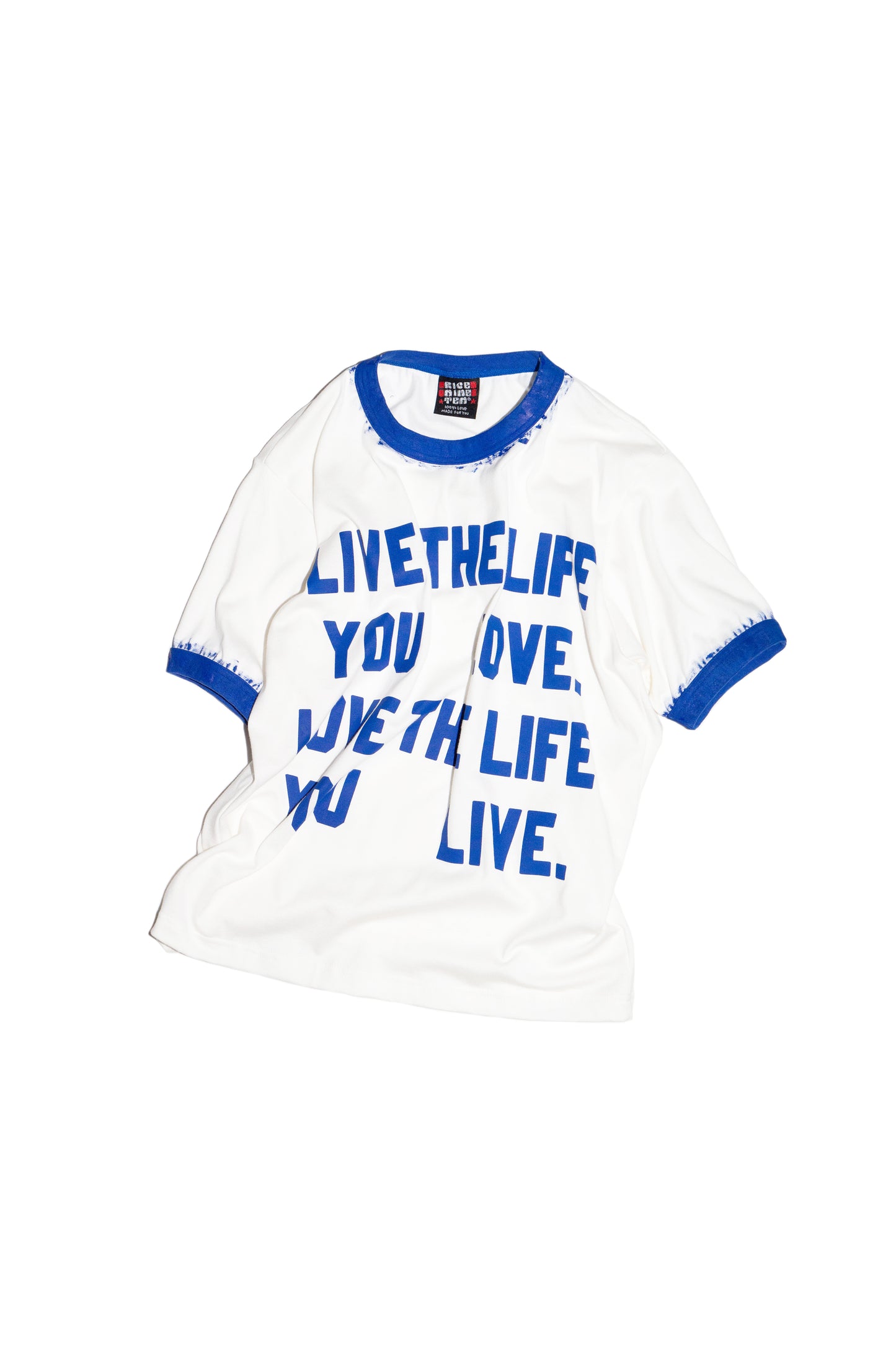 HAND PAINT RINGER T-SHIRT (OFF WHITE)