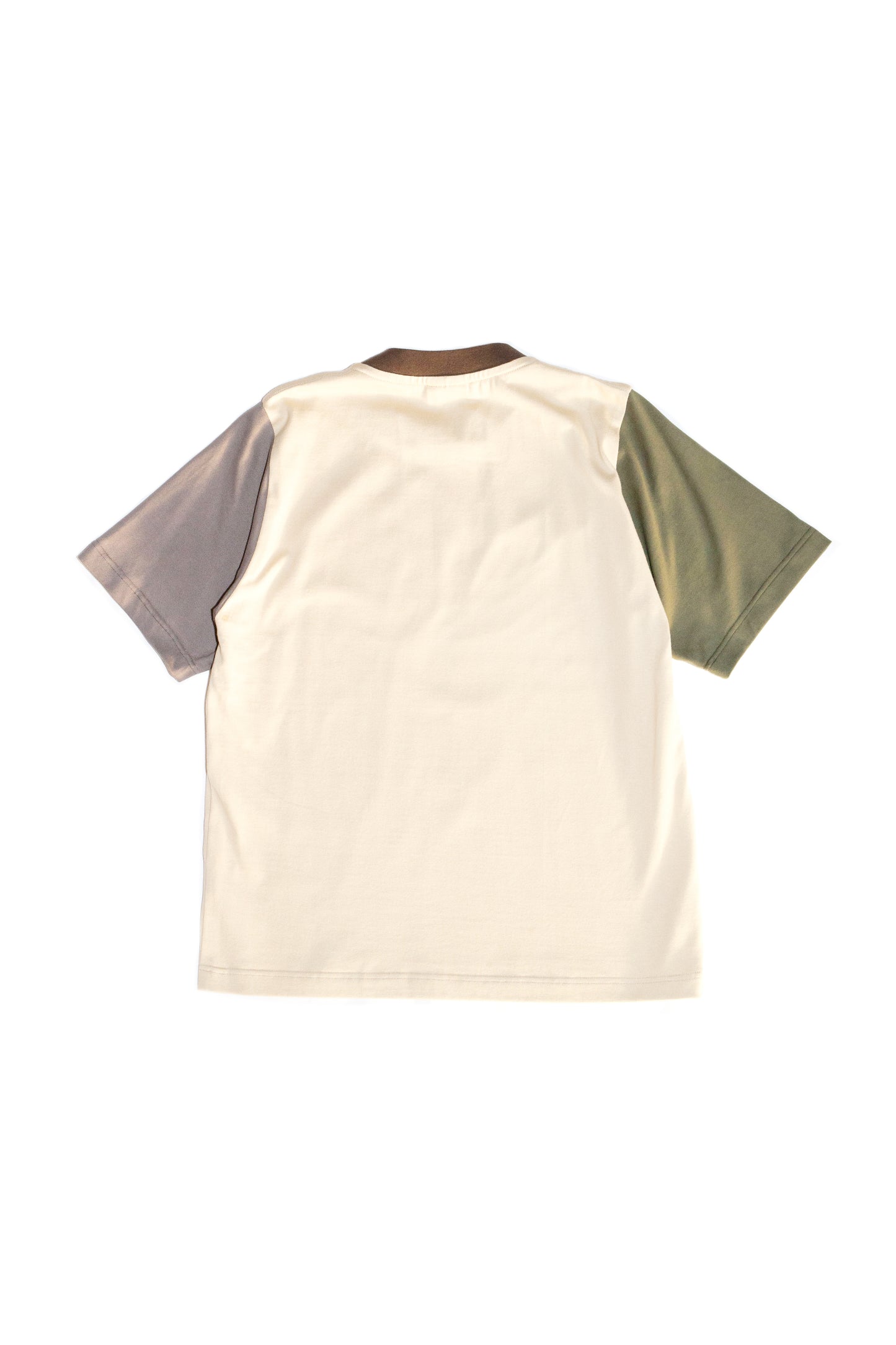 COLOUR BLOCK T-SHIRT (BEIGE)