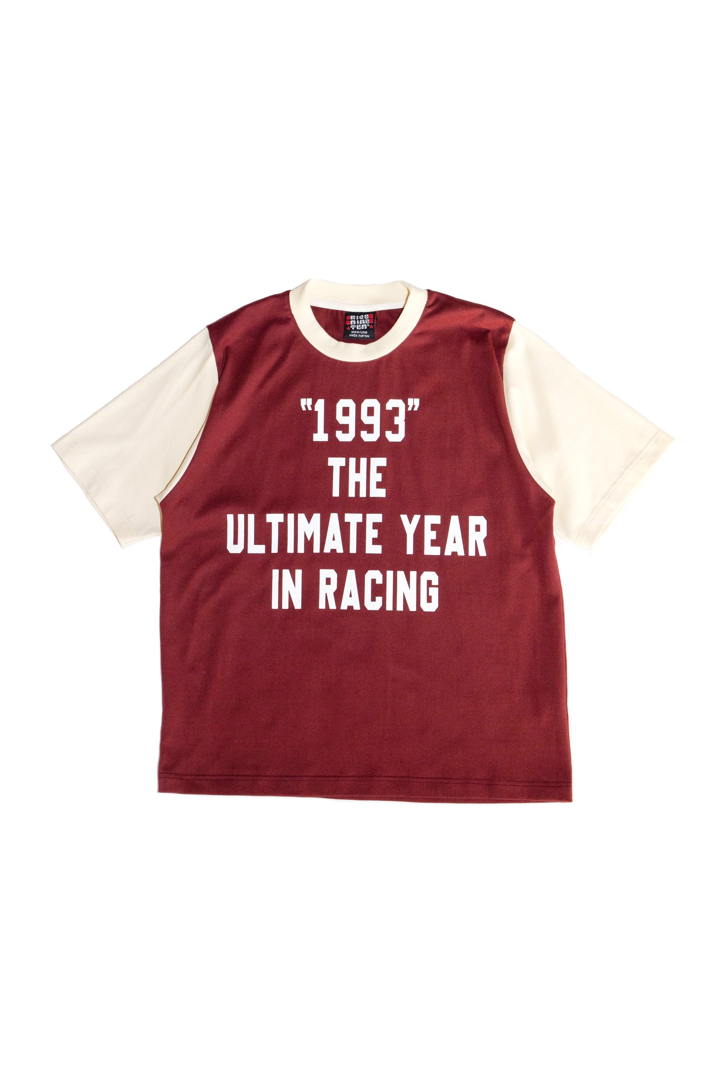 COLOUR BLOCK T-SHIRT (WINE)