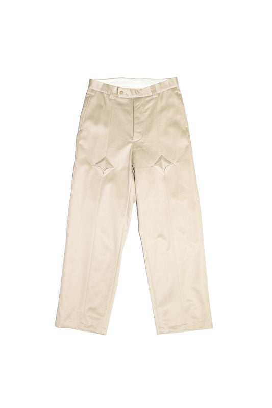 RHOMBUS CHINO PANTS (SAND BEIGE)