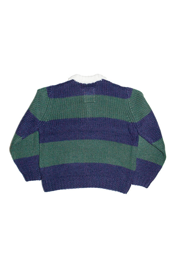 HAND KNITTING RUGBY SHIRT (NAVY)