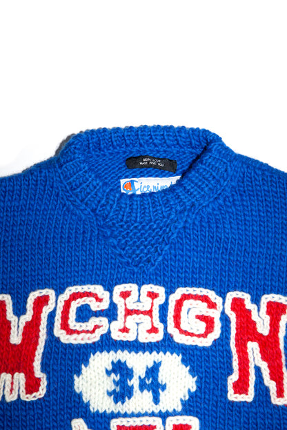 HAND KNITTING SWAETSHIRT (BLUE)
