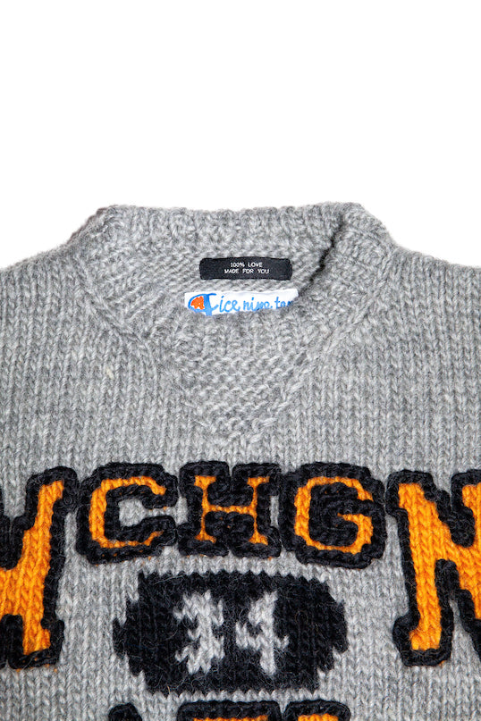 HAND KNITTING SWAETSHIRT (GRAY)