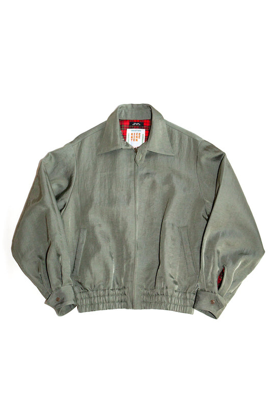NYLON ZIP UP BLOUSON (SAGE GREEN) 