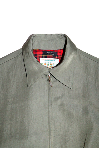 NYLON ZIP UP BLOUSON (SAGE GREEN) 