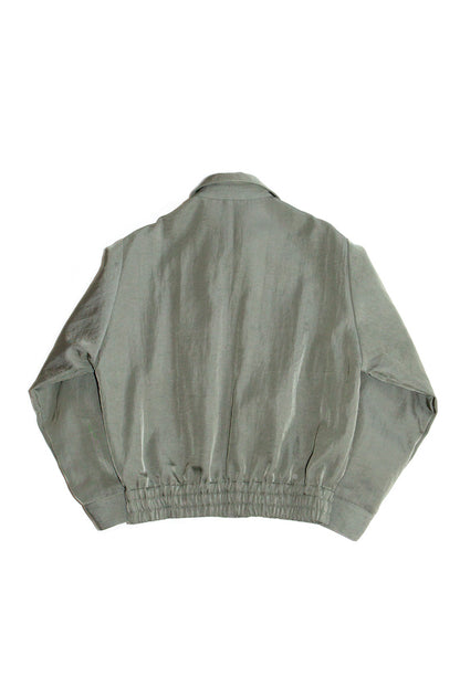 NYLON ZIP UP BLOUSON (SAGE GREEN) 