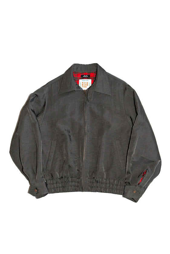 NYLON ZIP UP BLOUSON (ASH GRAY) 