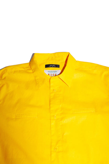 COTTON RIPSTOP SHIRT (YELLOW)