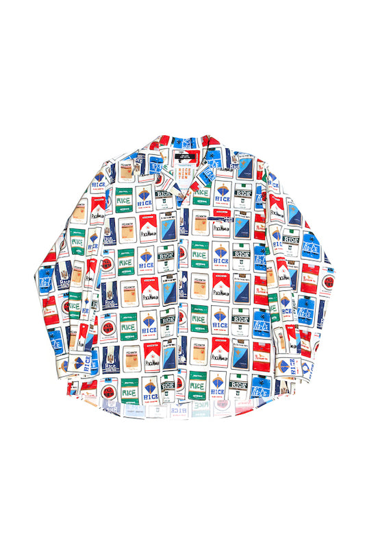 CIGGY OPEN COLLAR SHIRT (OFF WHITE)