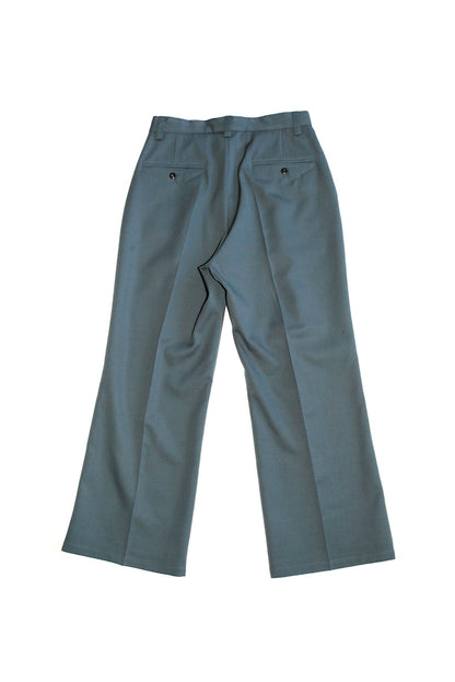 WIDE LEG BOOTCUT TROUSERS (MOSS GREEN)