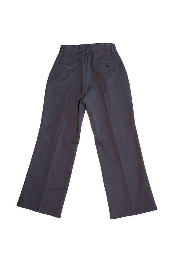 WIDE LEG BOOTCUT TROUSERS (CHARCOAL)