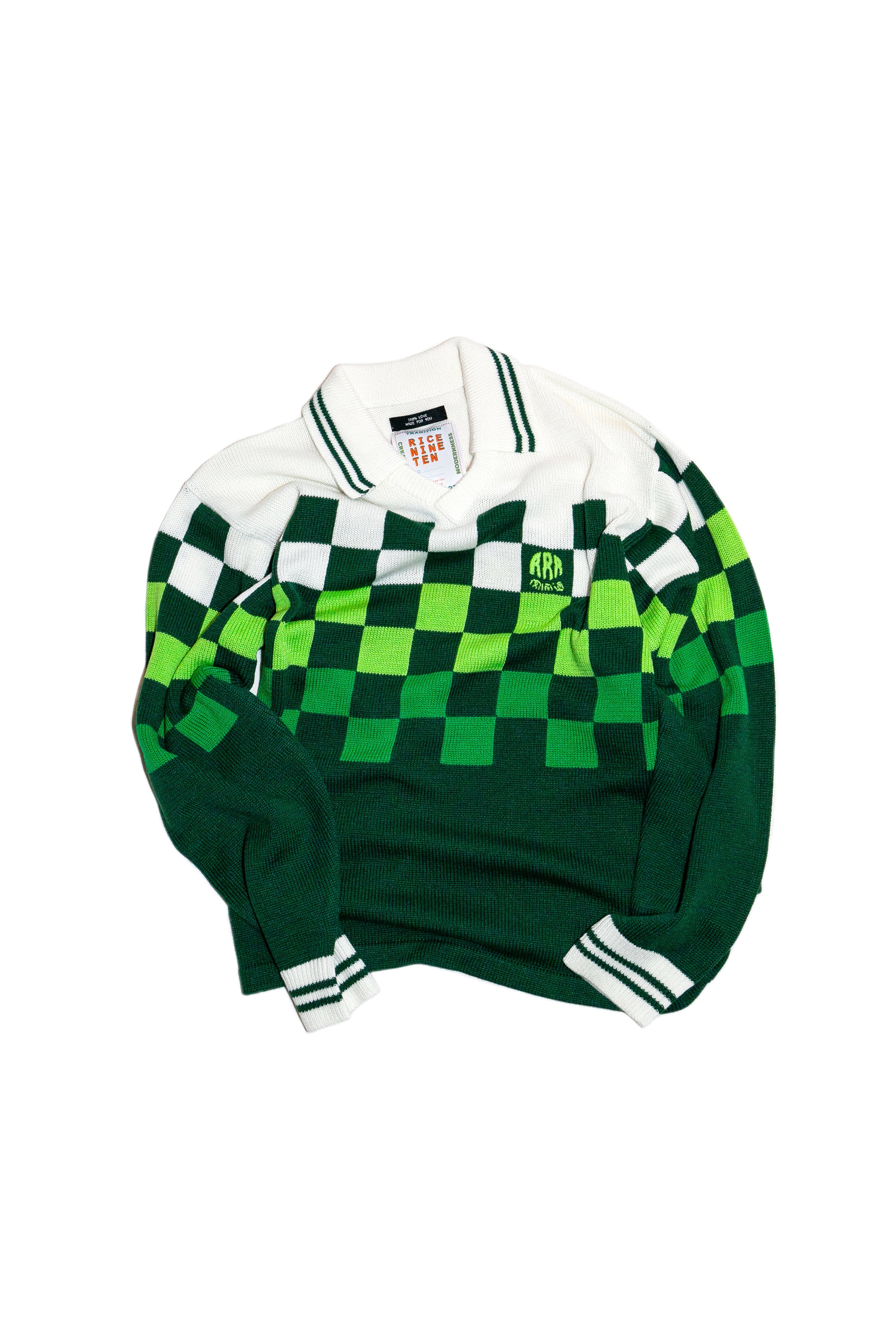 美品 RICE NINE TEN Knitting Game Shirt 2 TOPS – RICE NINE TEN e-store