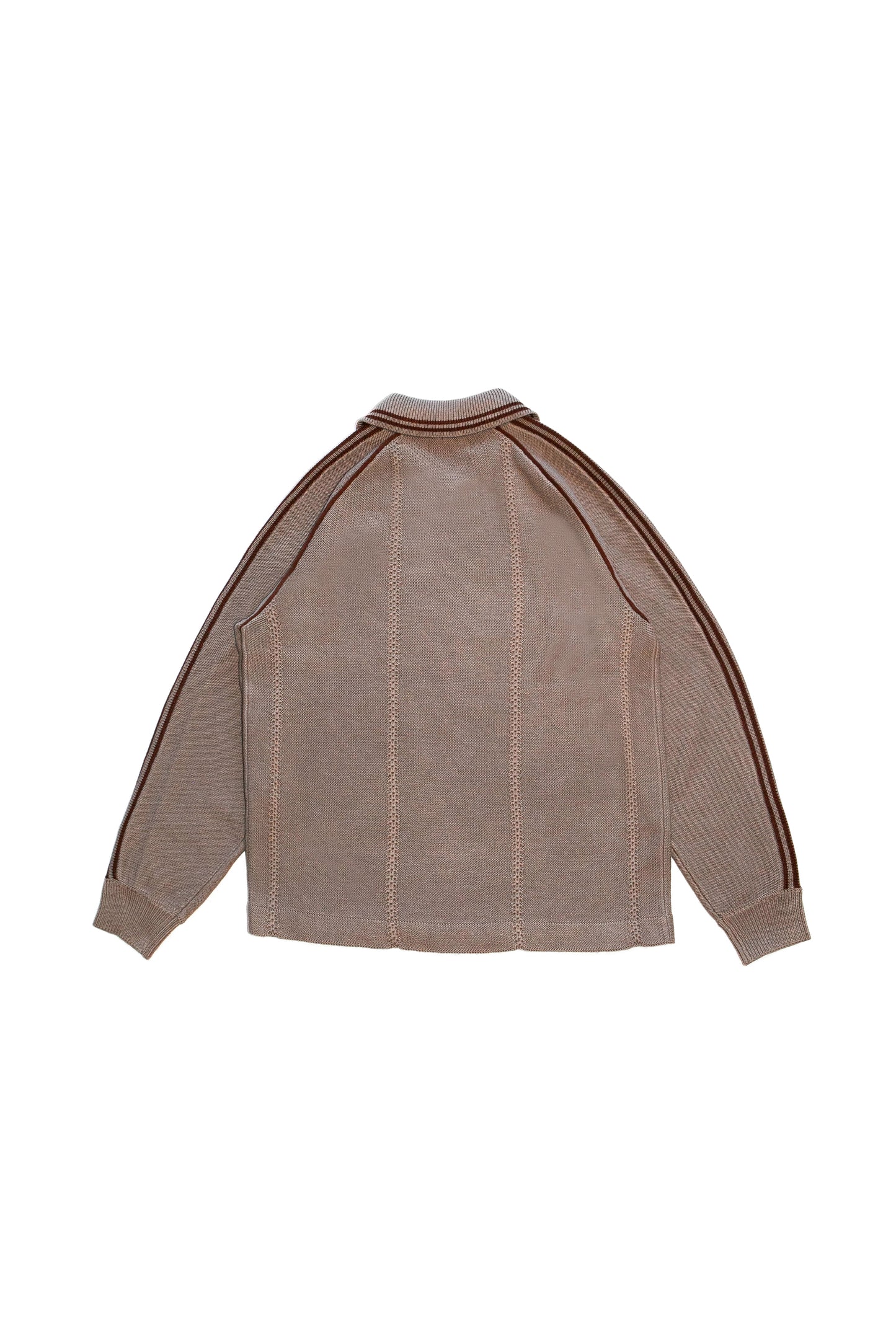 KNITTING GAME SHIRT (DARK BEIGE)