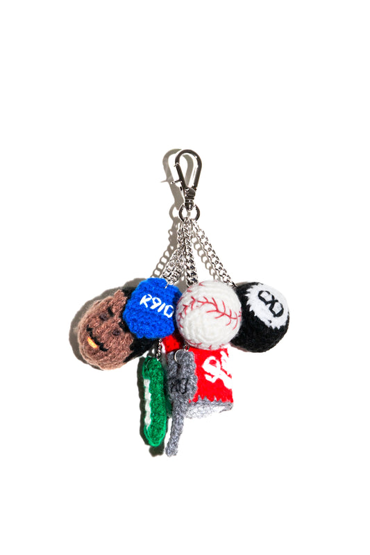 HAND KNIT MULTI CHARMS