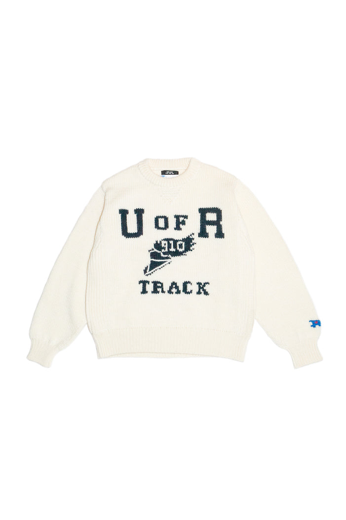 HOME MADE KNITTING SWEATSHIRT  ( OFF WHITE)