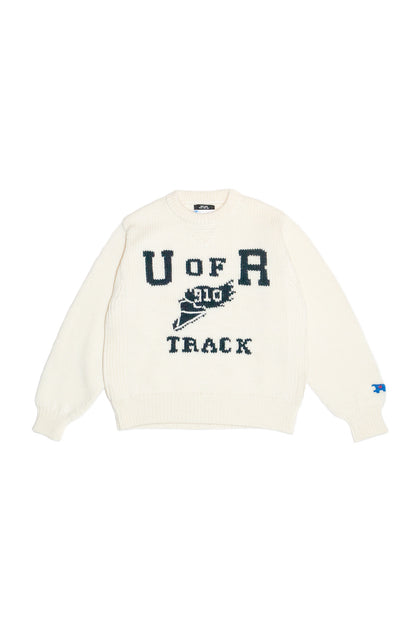 HOME MADE KNITTING SWEATSHIRT  ( OFF WHITE)