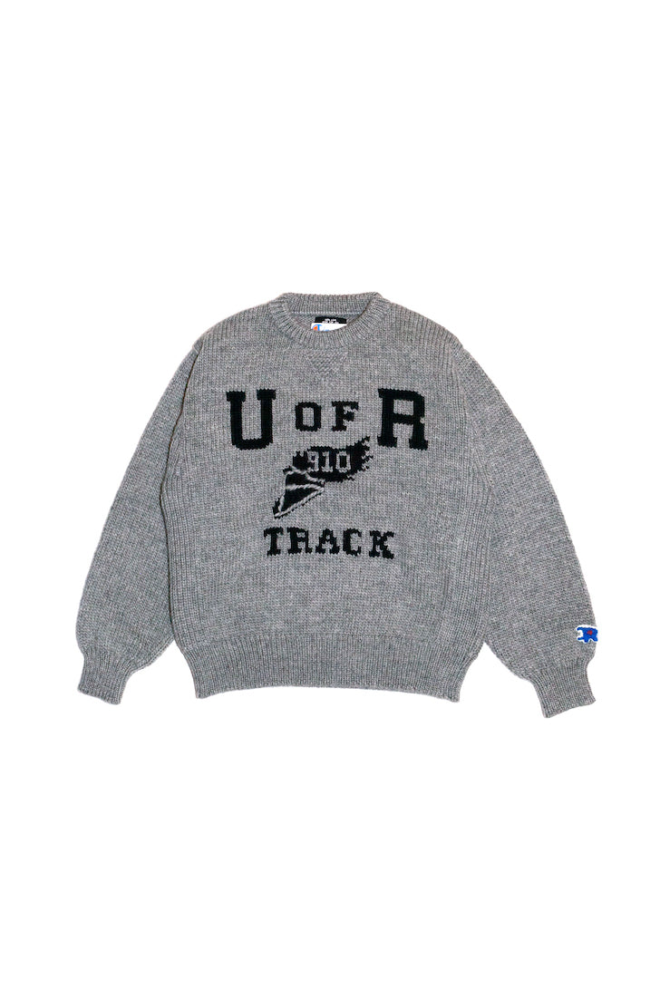 HOME MADE KNITTING SWEATSHIRT  (GRAY)