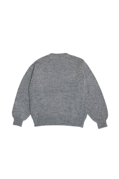 HOME MADE KNITTING SWEATSHIRT  (GRAY)