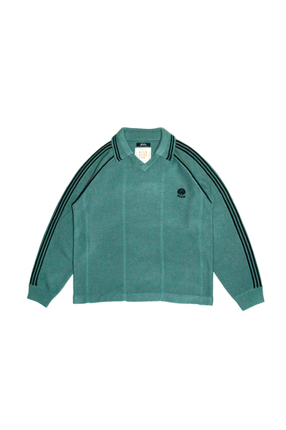 KNITTING GAME SHIRT  (DARK GREEN)