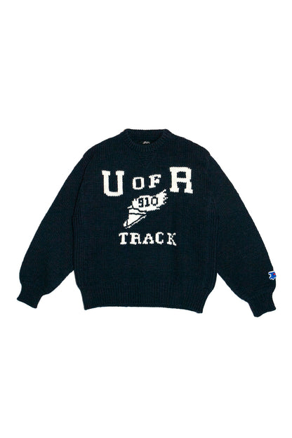 HOME MADE KNITTING SWEATSHIRT  (NAVY)
