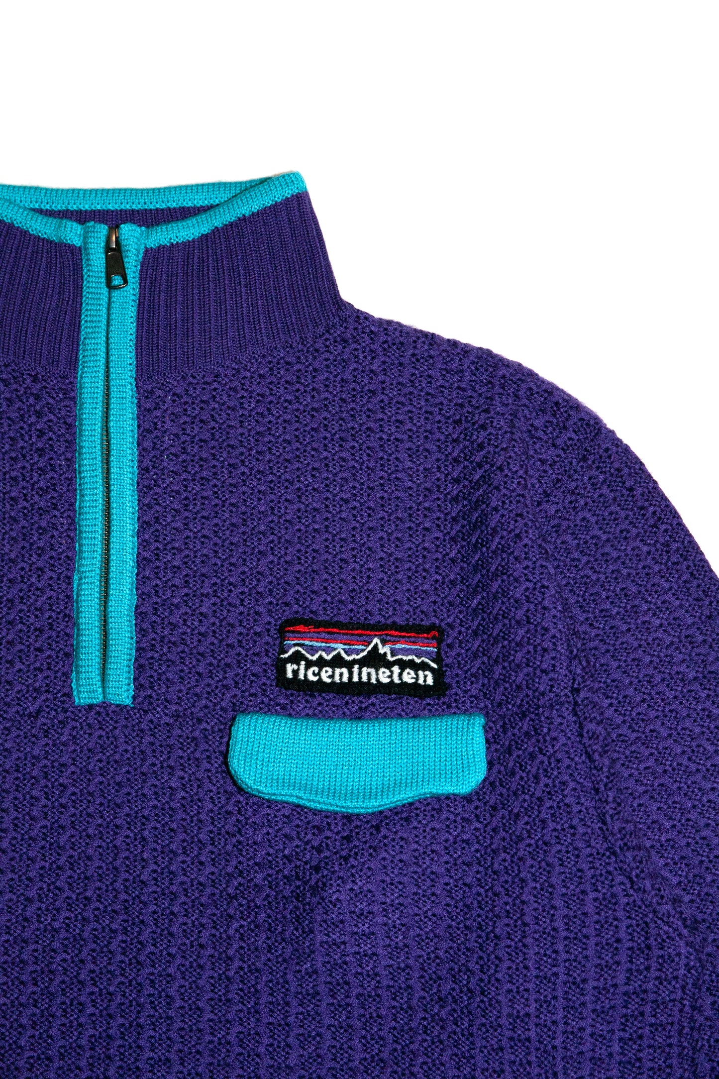 MOUNTAIN KNITTING PULLOVER  (PURPLE)