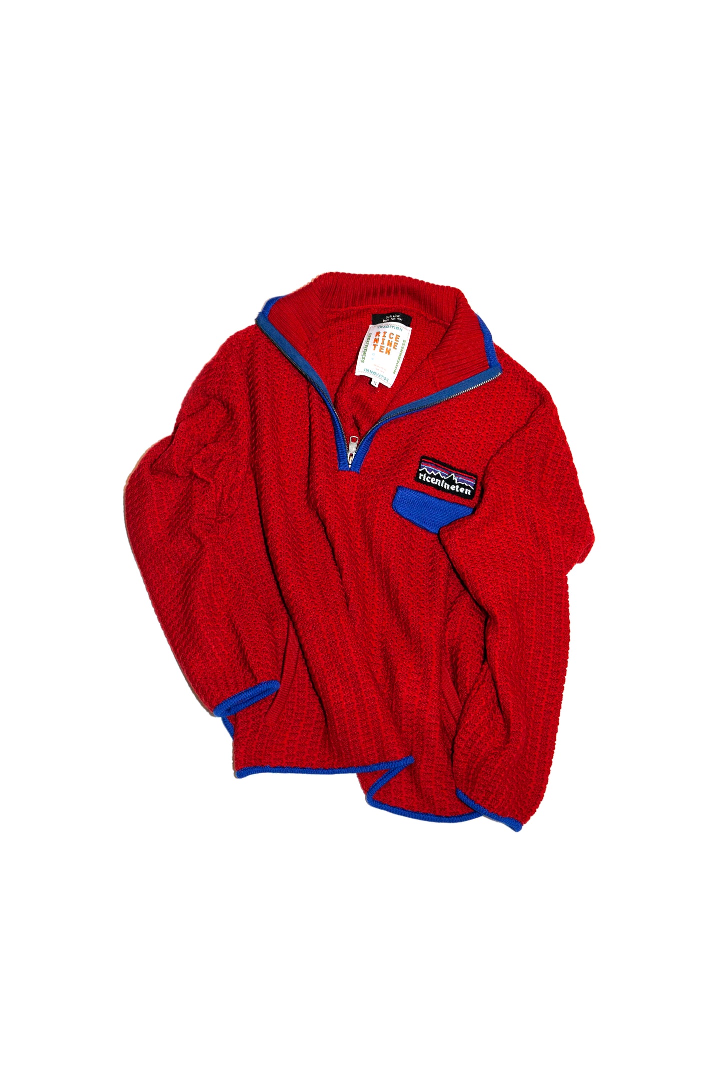 MOUNTAIN KNITTING PULLOVER (RED)