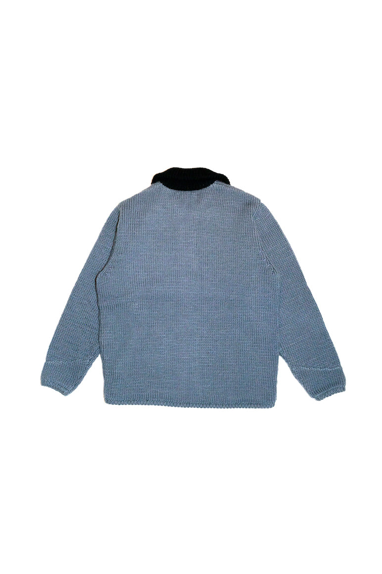 HOME MADE KNITTING DETROIT JACKET  (ASH INDIGO)