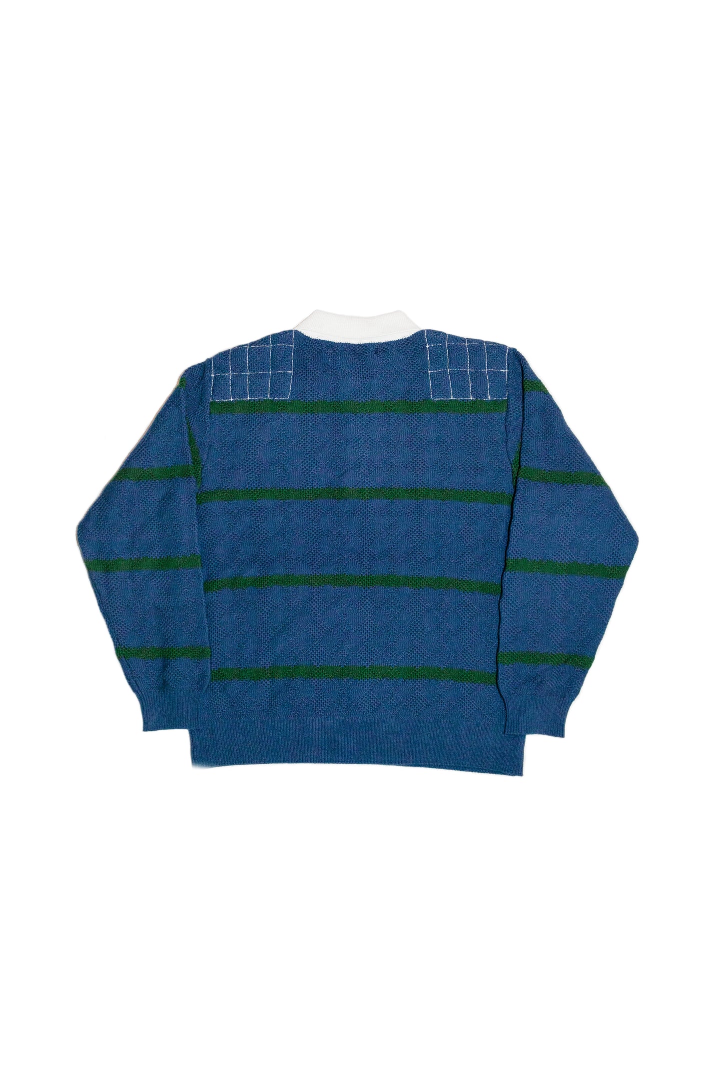 HOME MADE KNITTING RUGBY SHIRT  (FADED NAVY BLUE)
