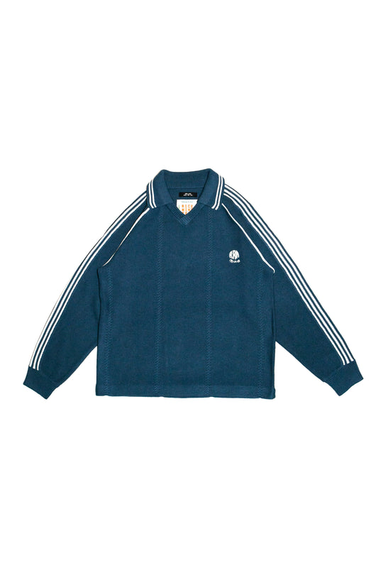 KNITTING GAME SHIRT (DARK BLUE)