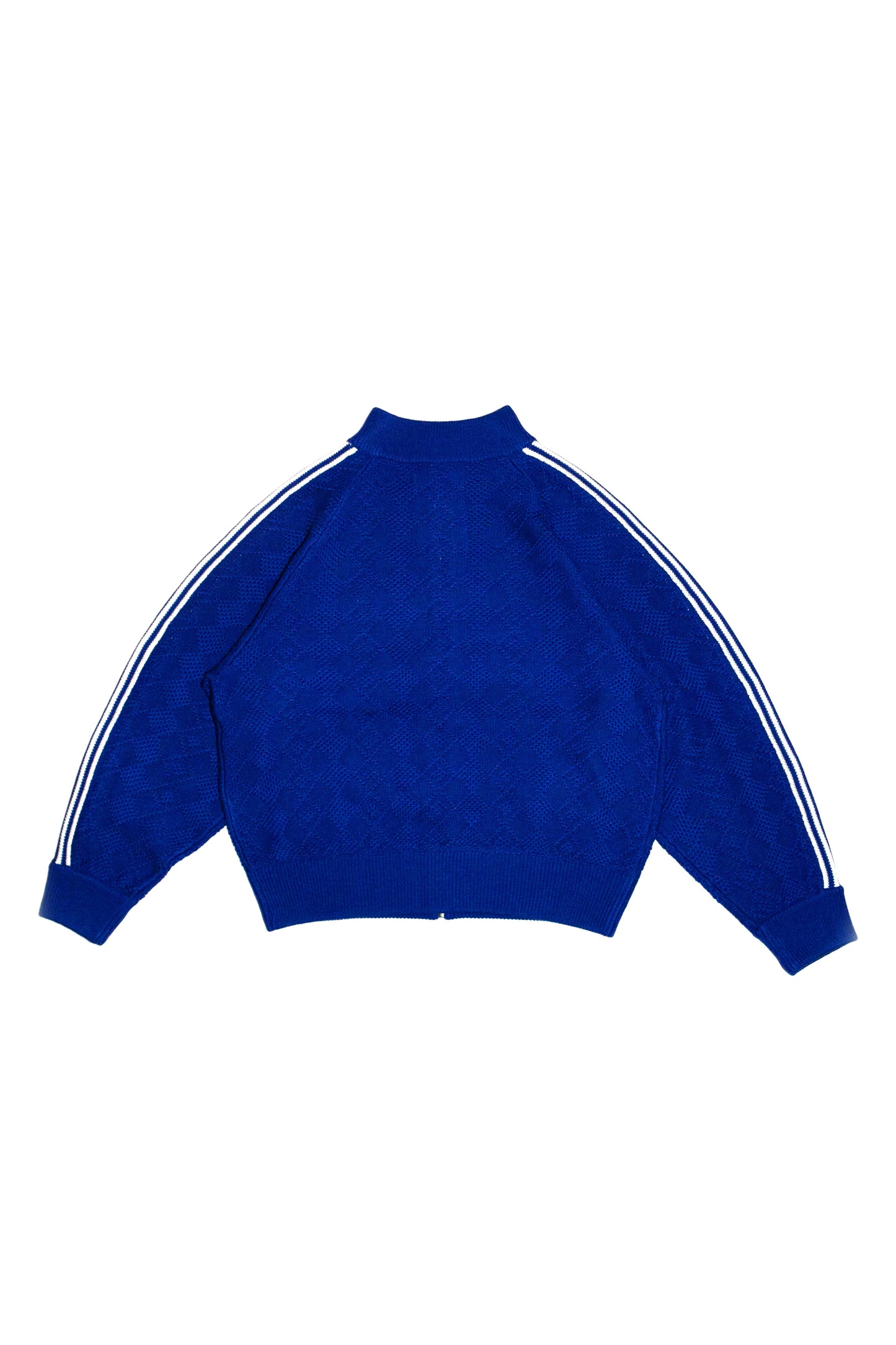 KNITTED TRAINING JACKET  (BLUE)