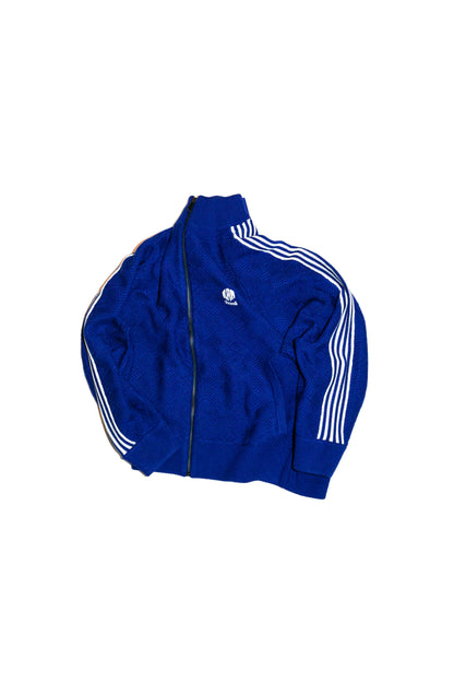 KNITTED TRAINING JACKET  (BLUE)