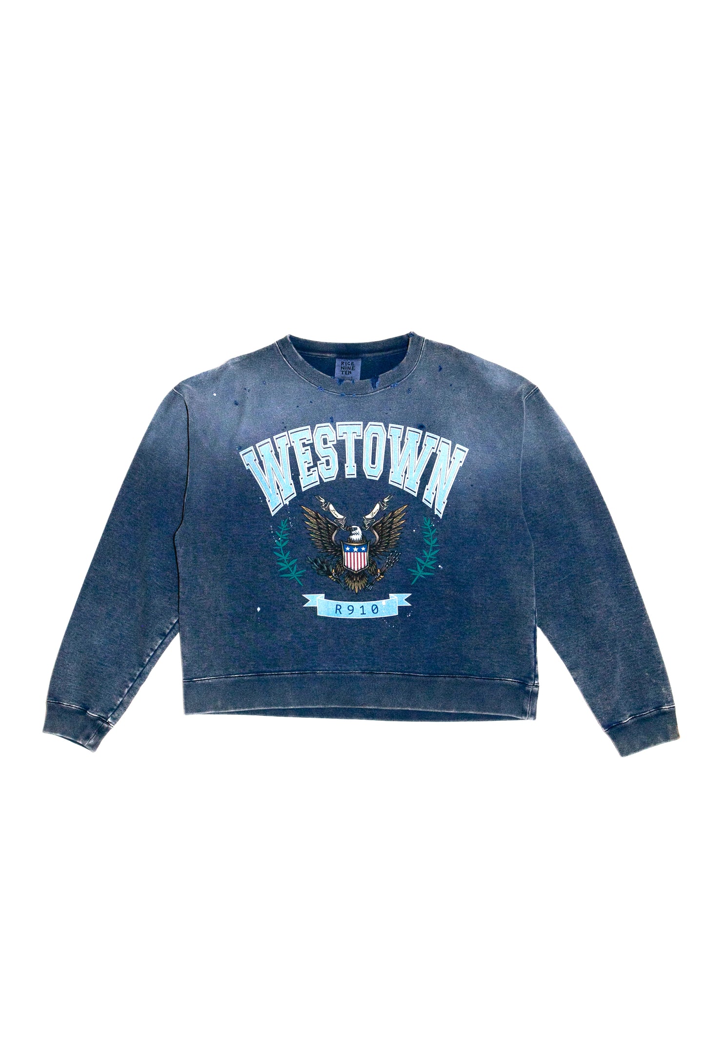 DISTRESSED SWEATSHIRT (FADED NAVY)