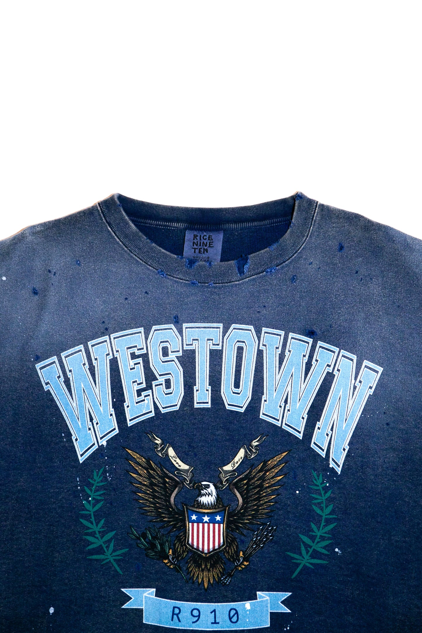DISTRESSED SWEATSHIRT (FADED NAVY)