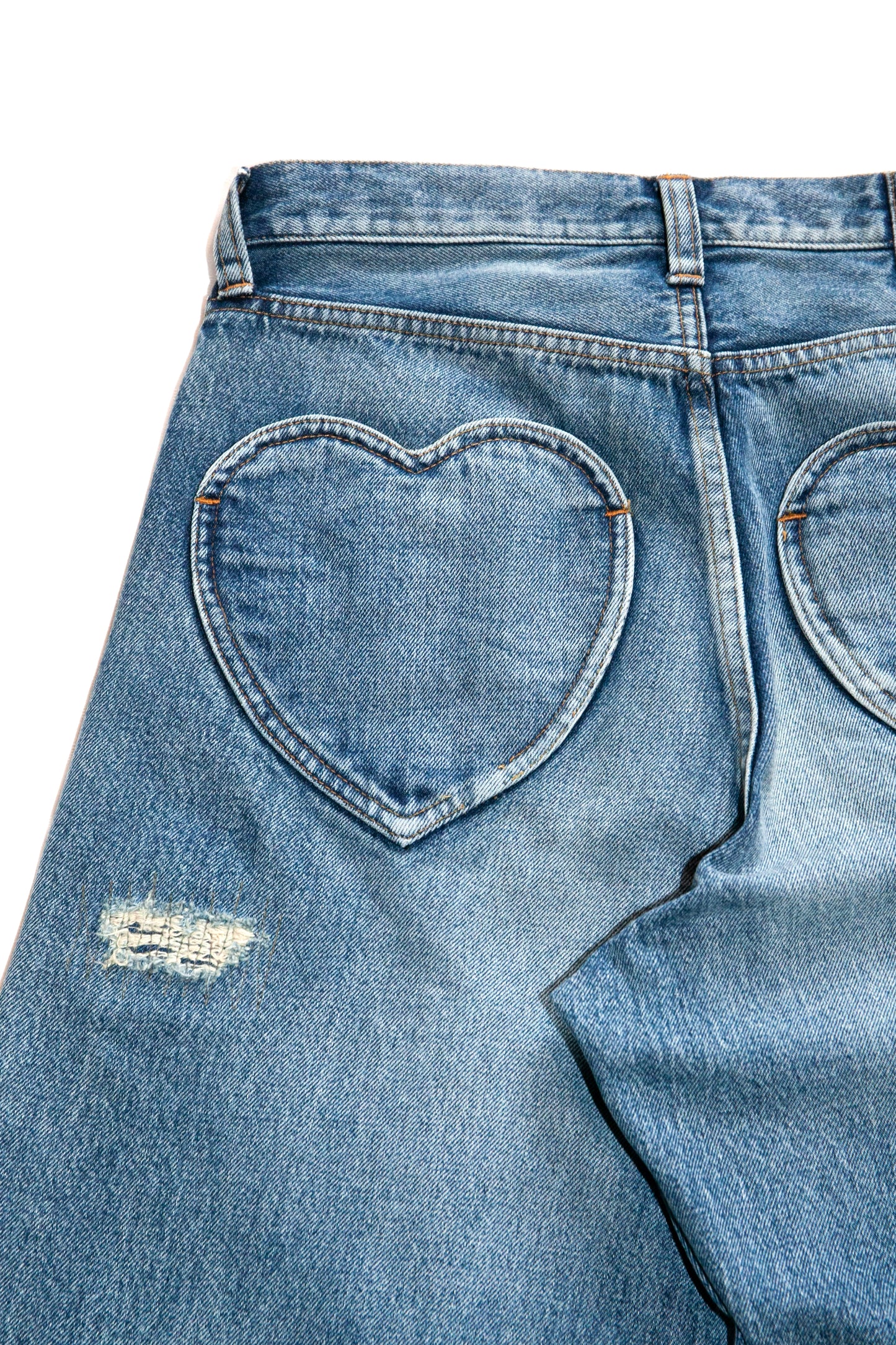 DISTRESSED LOVELY JEANS (ICE BLUE)