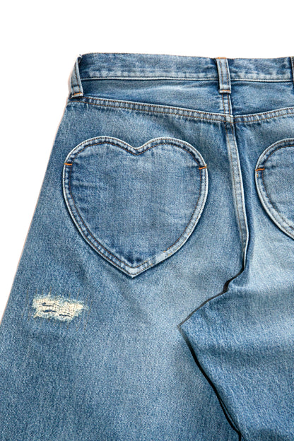 DISTRESSED LOVELY JEANS (ICE BLUE)