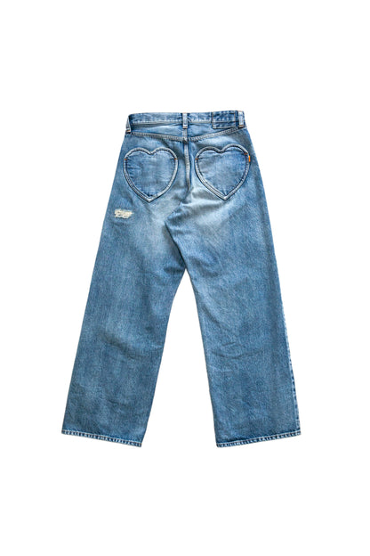 DISTRESSED LOVELY JEANS (ICE BLUE)