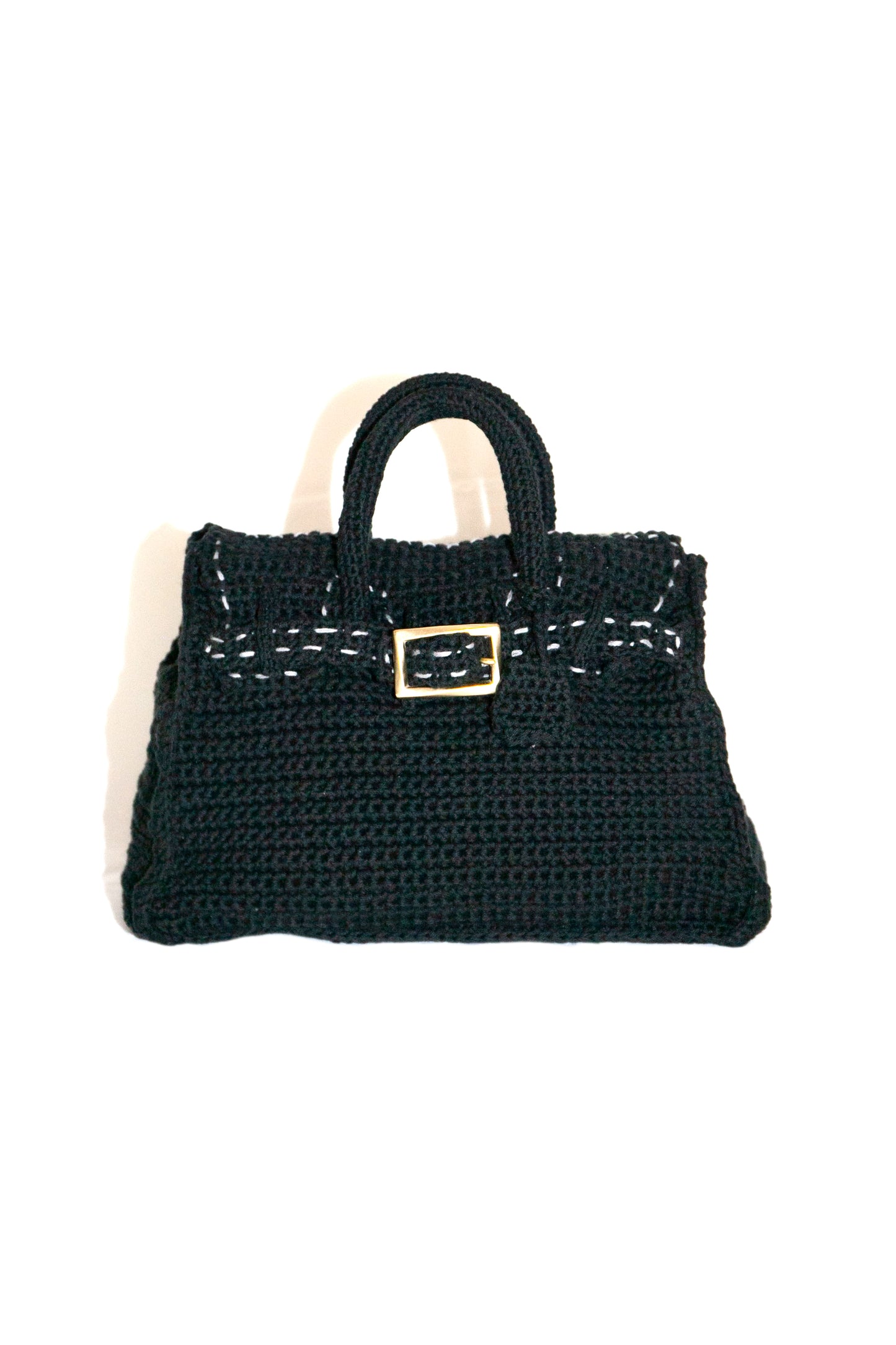 HAND KNITTED JANE BAG (BLACK)