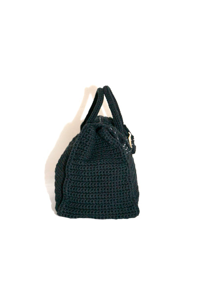 HAND KNITTED JANE BAG (BLACK)