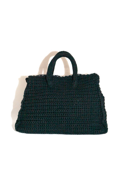 HAND KNITTED JANE BAG (BLACK)